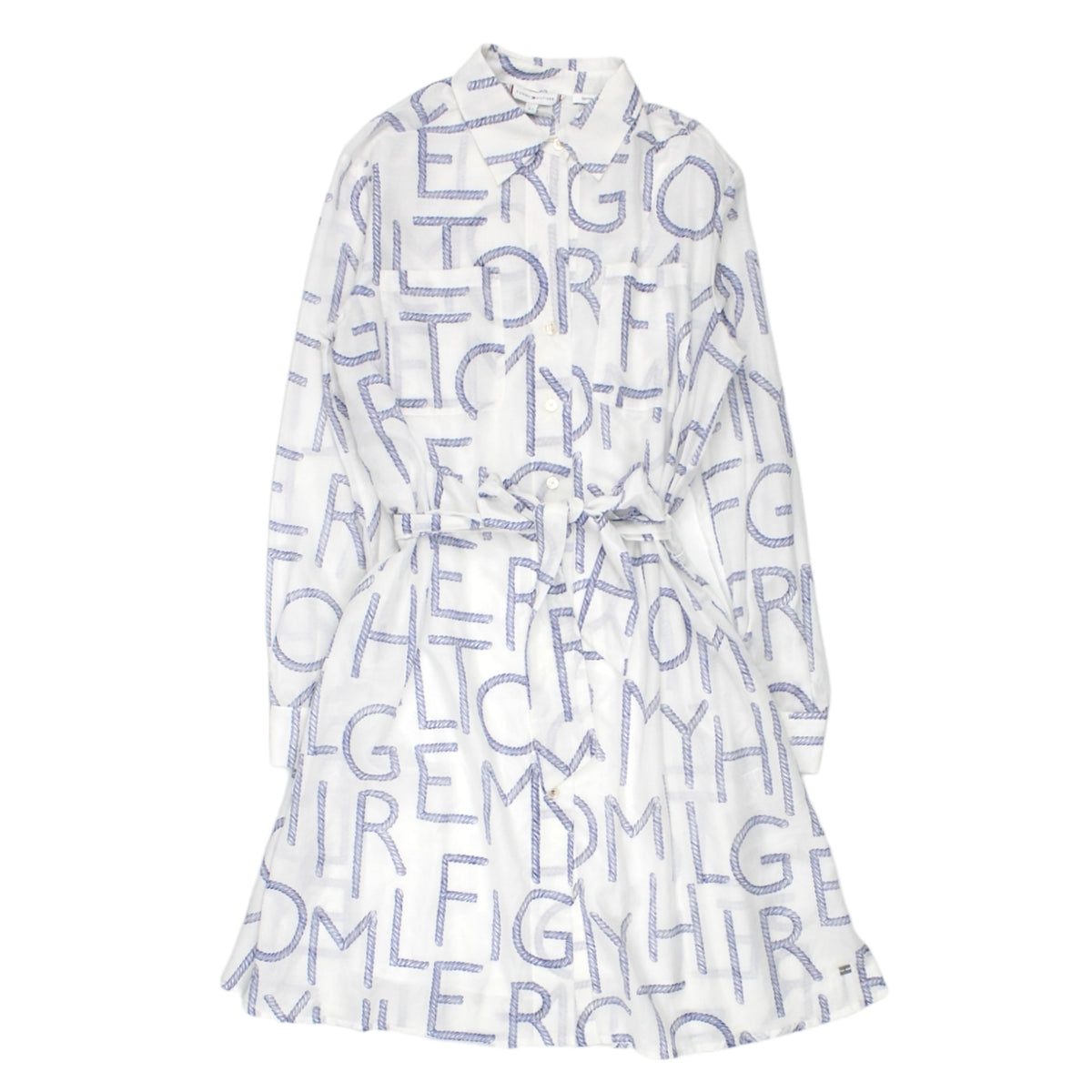 Tommy Hilfiger White Logo Shirt Dress