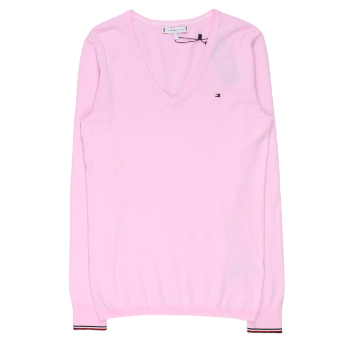 Tommy Hilfiger Pink V-Neck Jumper