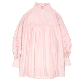 Topshop Pink Smock Style Blouse