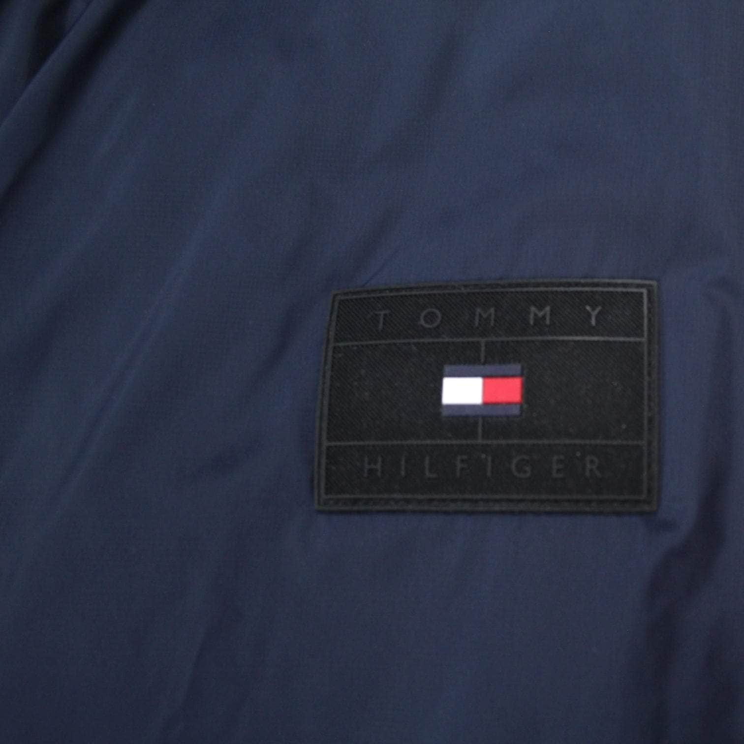 Tommy Hilfiger Blue Hooded Windbreaker Jacket