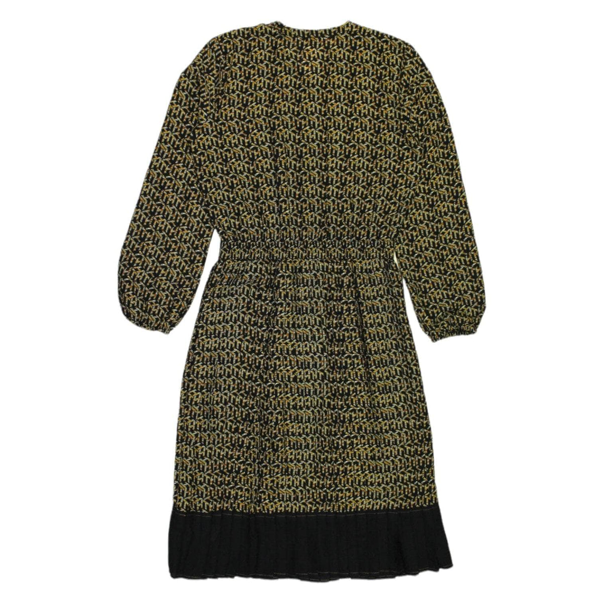 Tommy Hilfiger Black Yellow Patterned Dress
