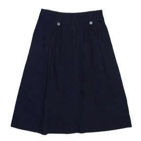 Toast Dark Blue Mid Length Skirt