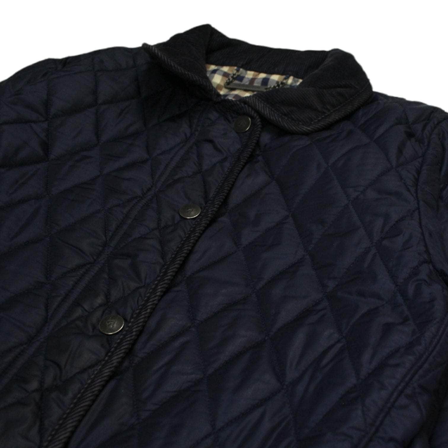 Aquascutum Navy Blue Quilted Jacket