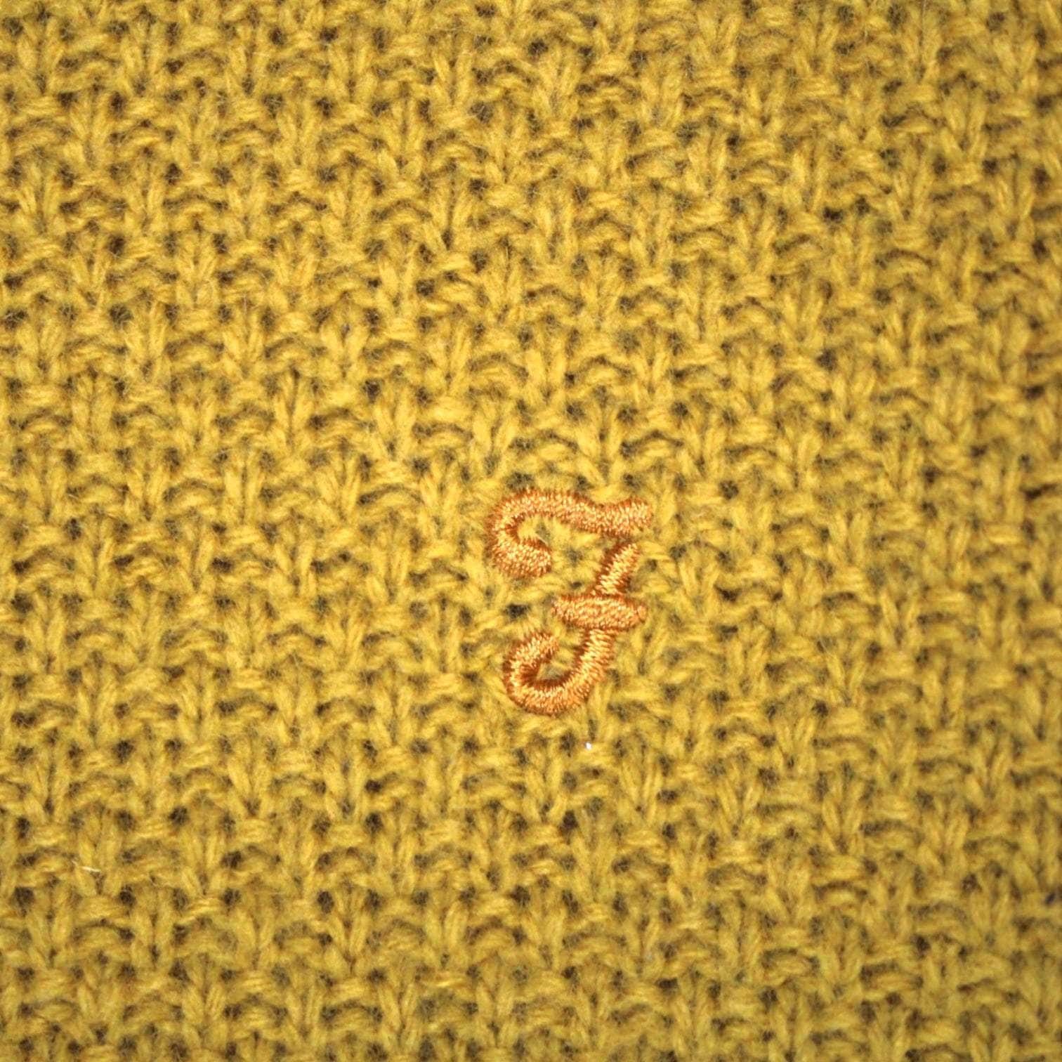 Farah Yellow Knitted Wool Jumper