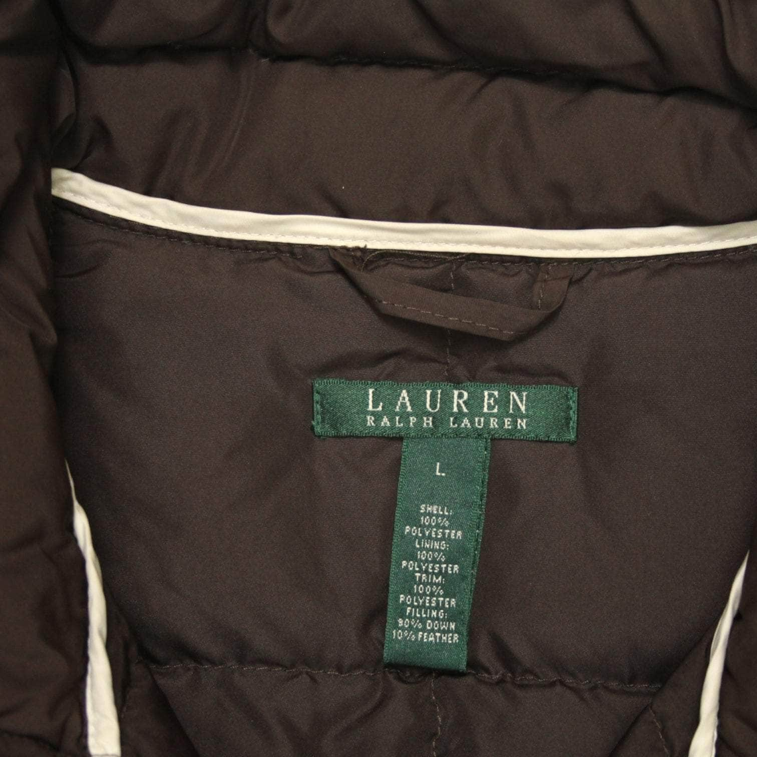 Ralph Lauren Brown Puffer Jacket