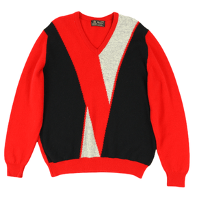 Vintage Wolsey Abstract Print Knit Jumper