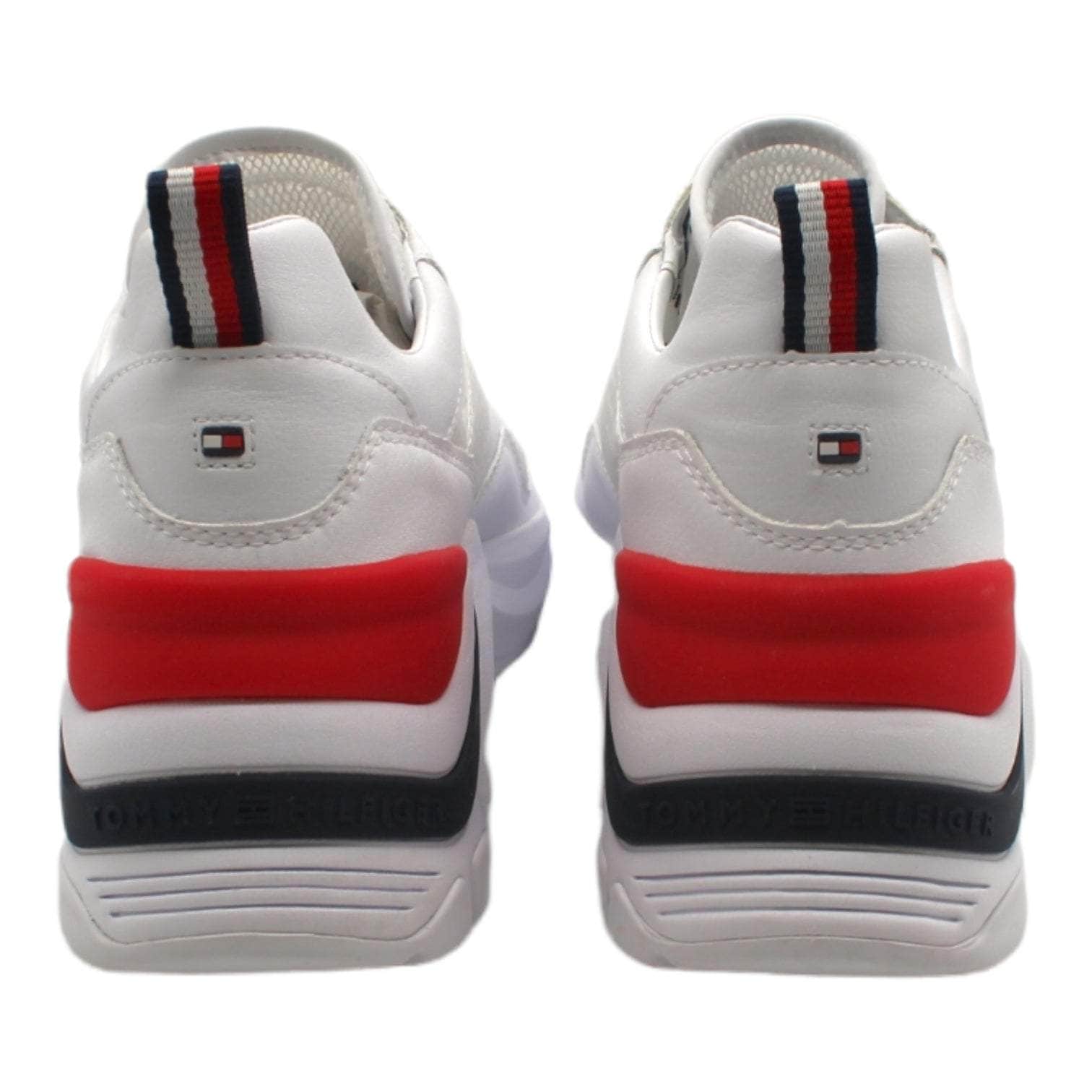 Tommy Hilfiger White Suede Wedge Sneakers
