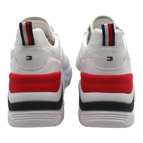 Tommy Hilfiger White Suede Wedge Sneakers