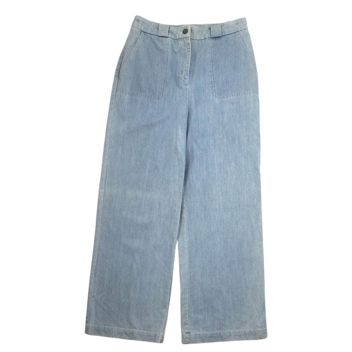 Preen Pale Blue Denim Wide Leg Jeans