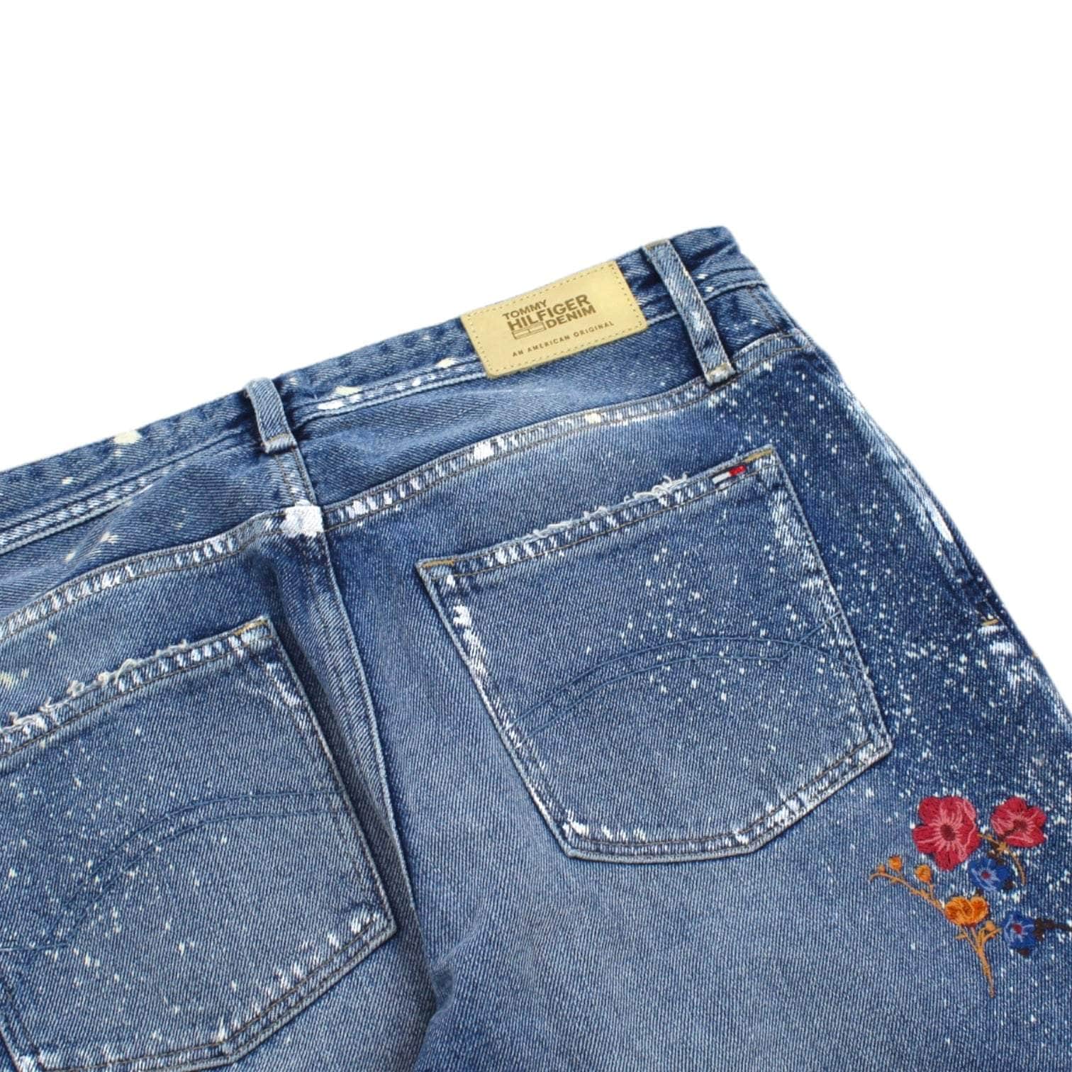 Tommy Hilfiger Embroidered Paint Splash Jeans