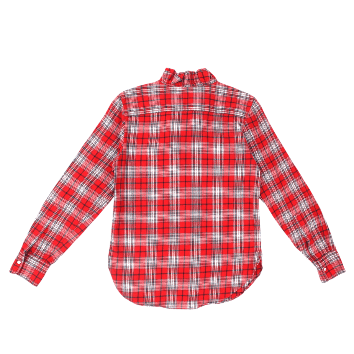 Isabel Etoile Marant Red Plaid Ruffle Blouse