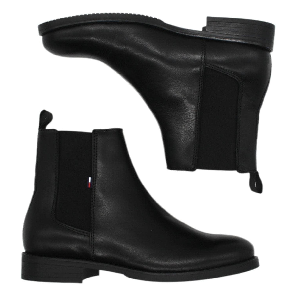 Tommy Jeans Black Chelsea Boots