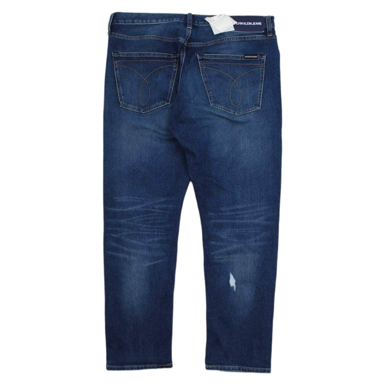 Calvin Klein Blue Faded Denim Jeans