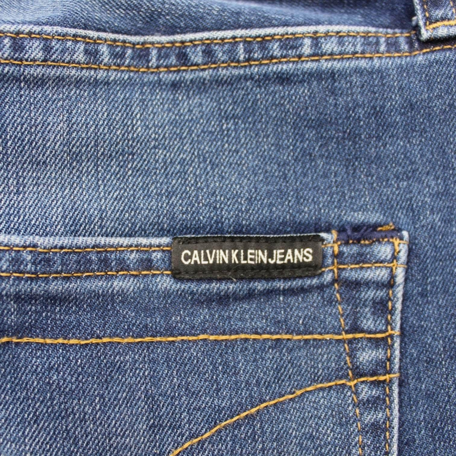 Calvin Klein Blue Faded Denim Jeans