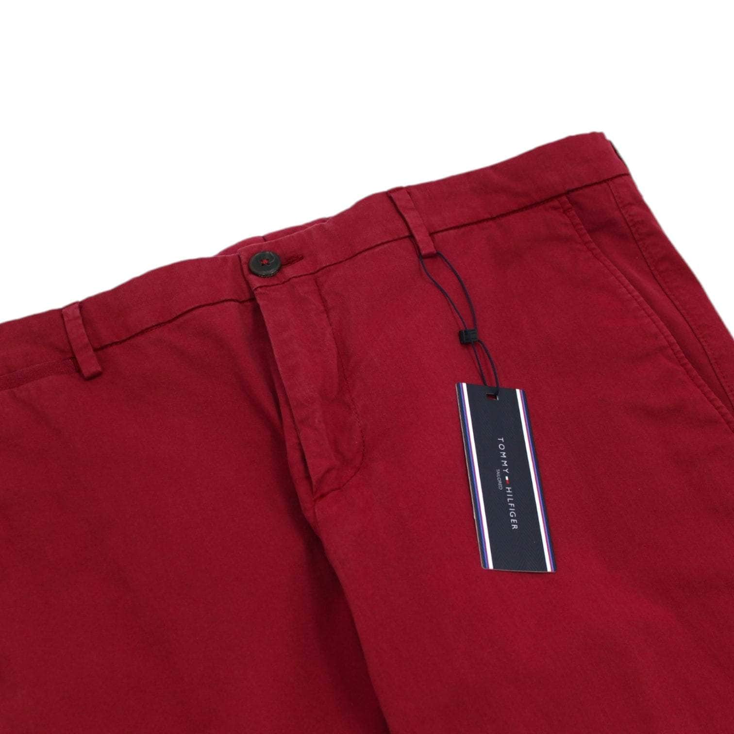 Tommy Hilfiger Red Slim Fit Chino Trousers