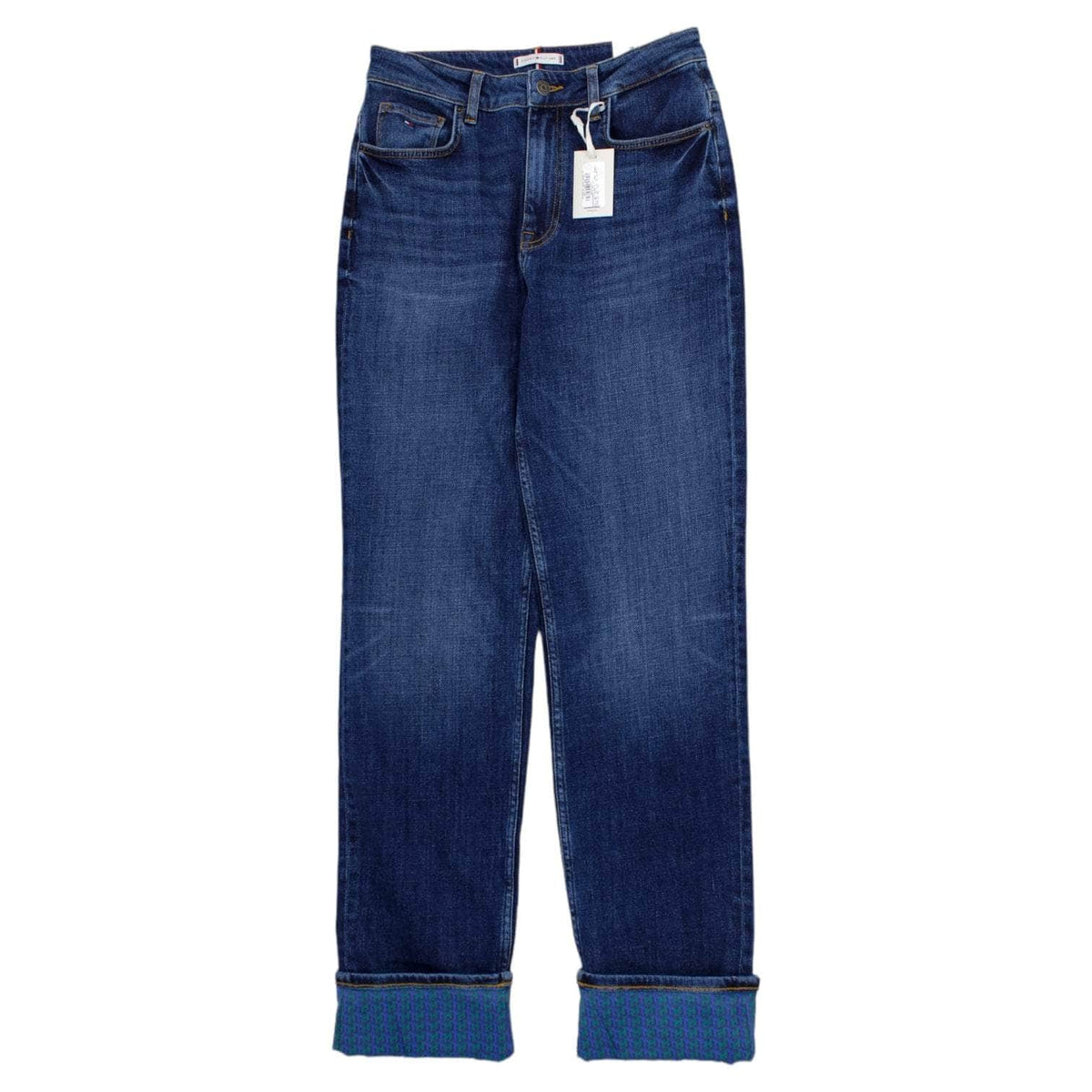 Tommy Hilfiger Blue Denim Turn-Up Jeans