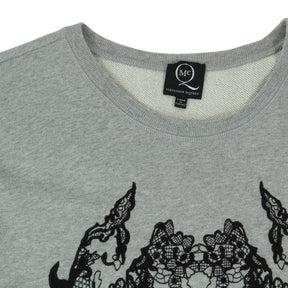 Alexander McQueen Grey Embroidered T-Shirt Dress