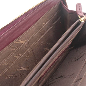 Paul Costelloe Maroon Textured Leather Purse
