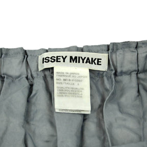 Issey Miyake Metallic Grey Textured Skirt