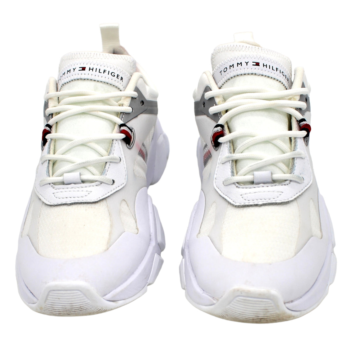 Tommy Hilfiger White Mesh Trainers