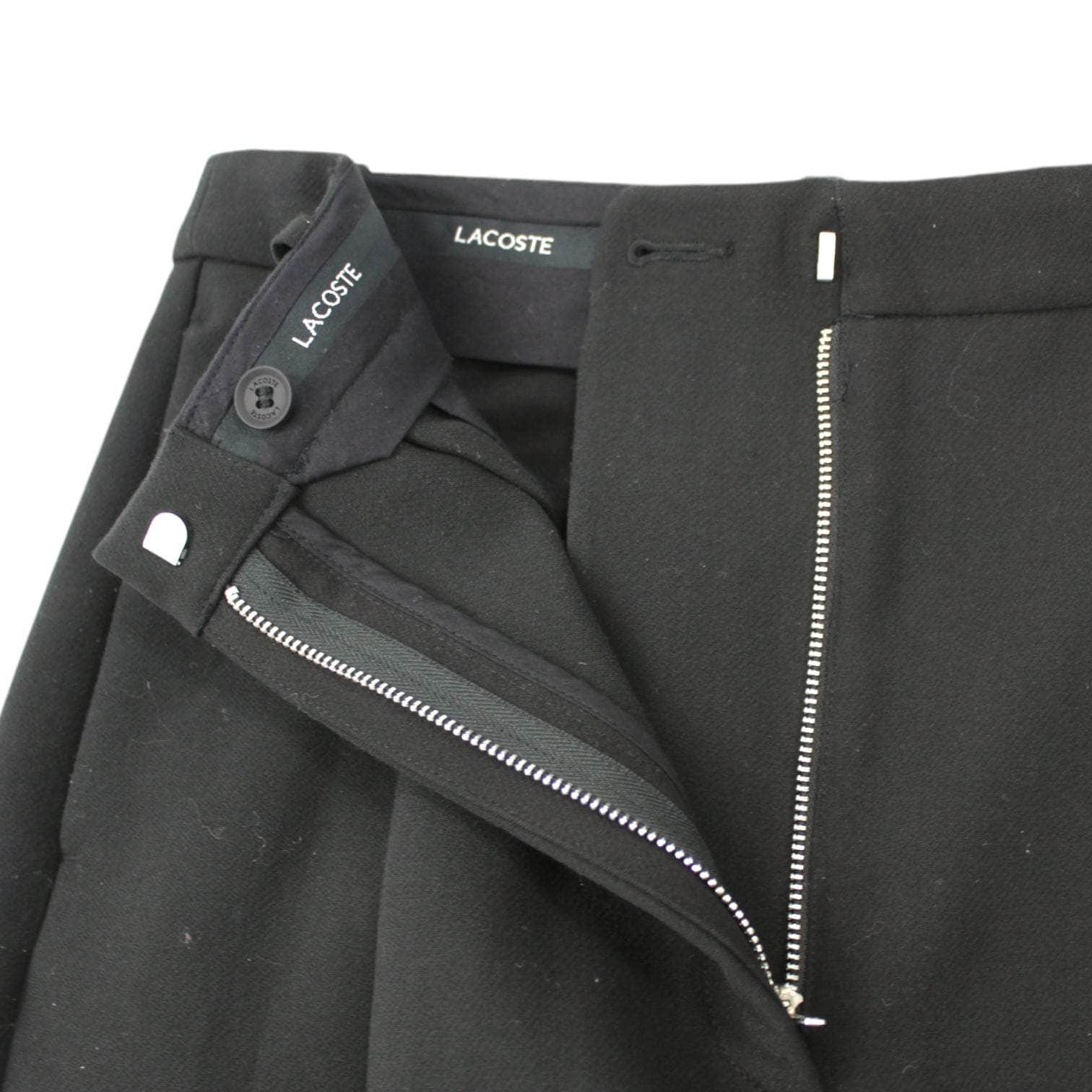 Lacoste Black Tapered Leg Trousers