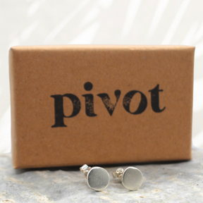 Circular Recycled Silver Studs By Pivot