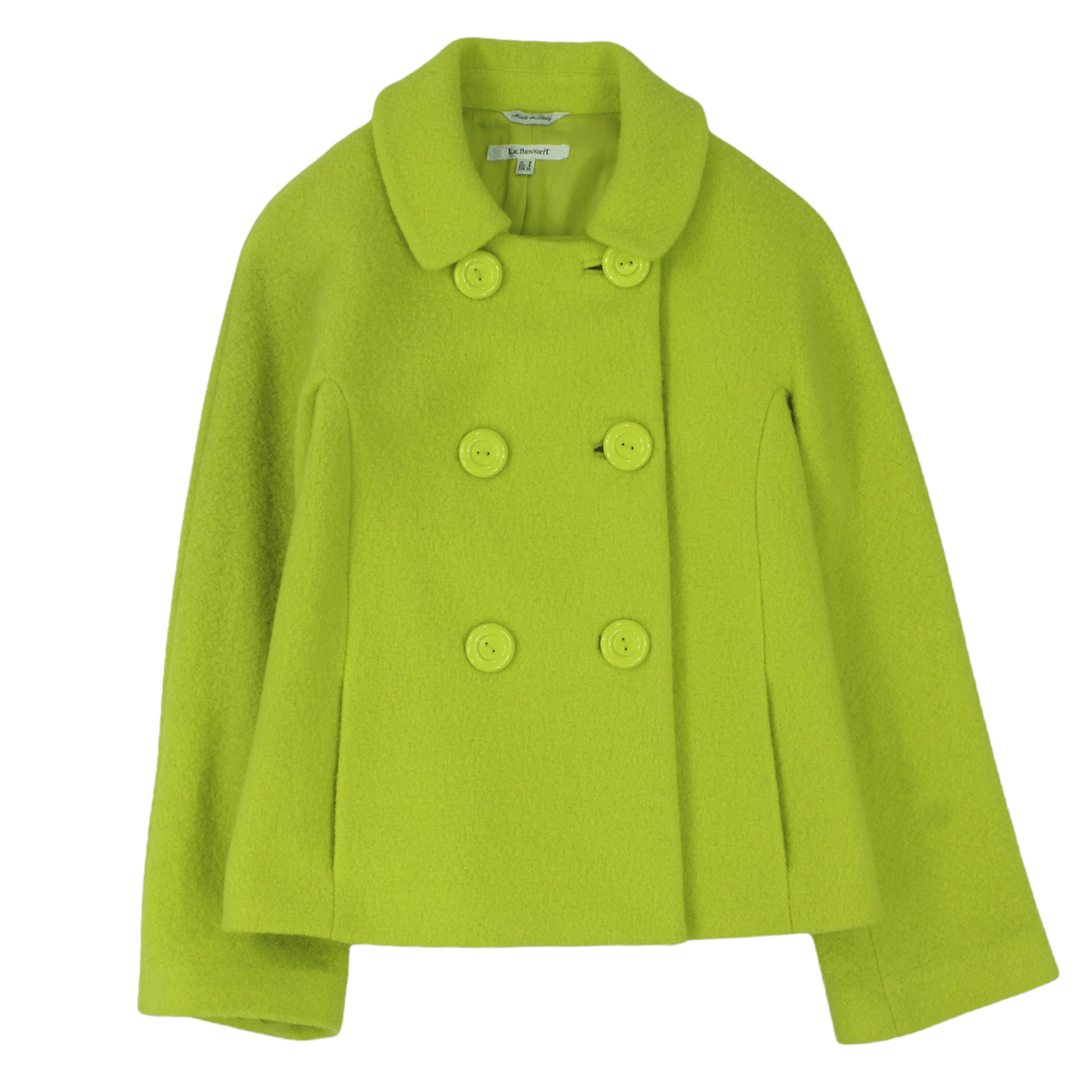 LK Bennett Lime Green Doubled Breasted Wool jacket