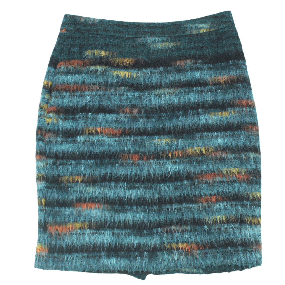 Maeve Multi Colour Brushed Wool Mini Skirt
