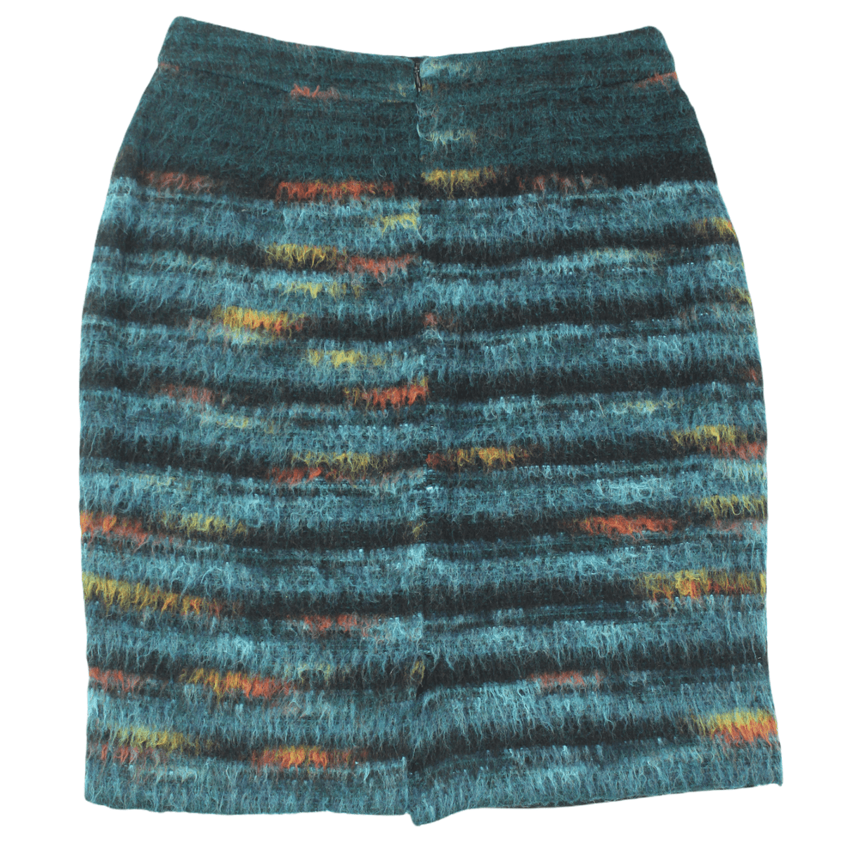 Maeve Multi Colour Brushed Wool Mini Skirt