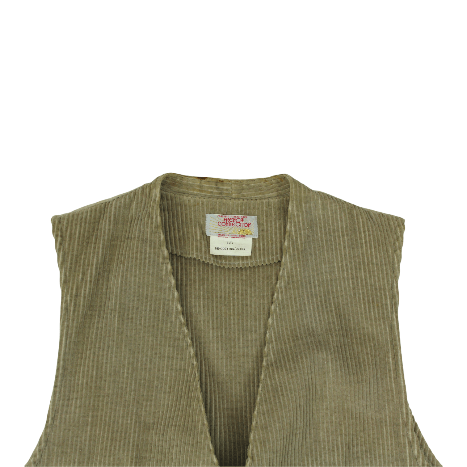 Vintage French Connection Brown Corduroy Waistcoat
