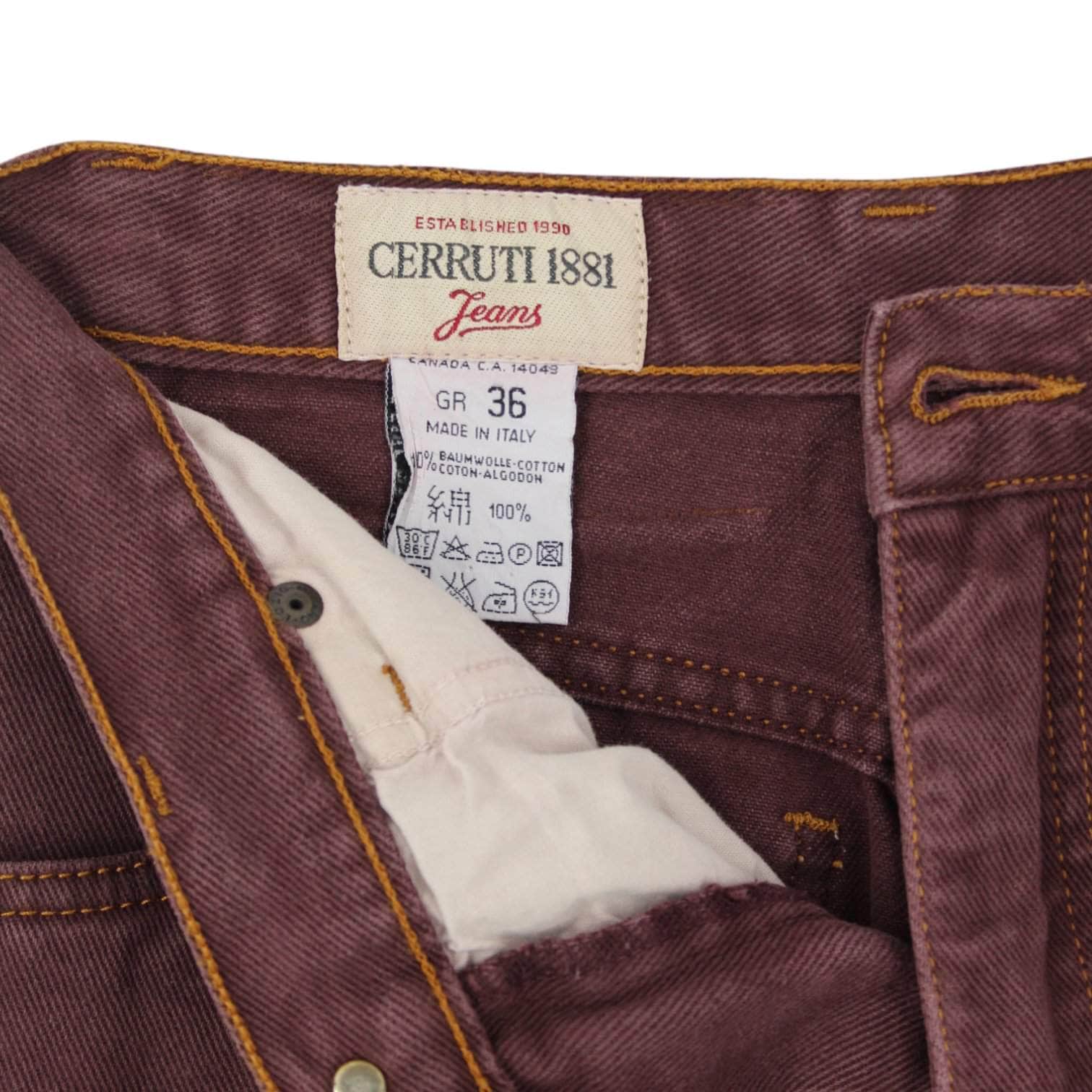 Vintage Cerruti Arte 1881 Maroon Jeans