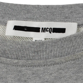 McQ Grey Glitter Bird Sweatshirt