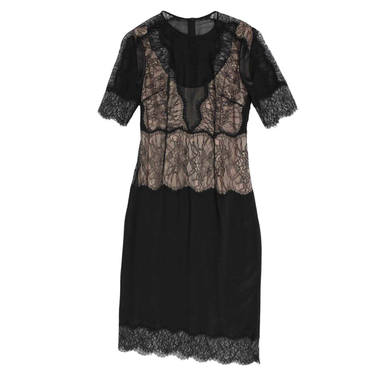 Paul Smith Lace Silk Black Dress