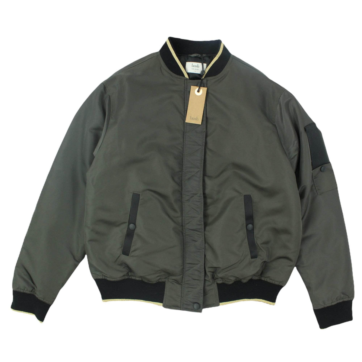 Hush Khaki Lennon Bomber Jacket