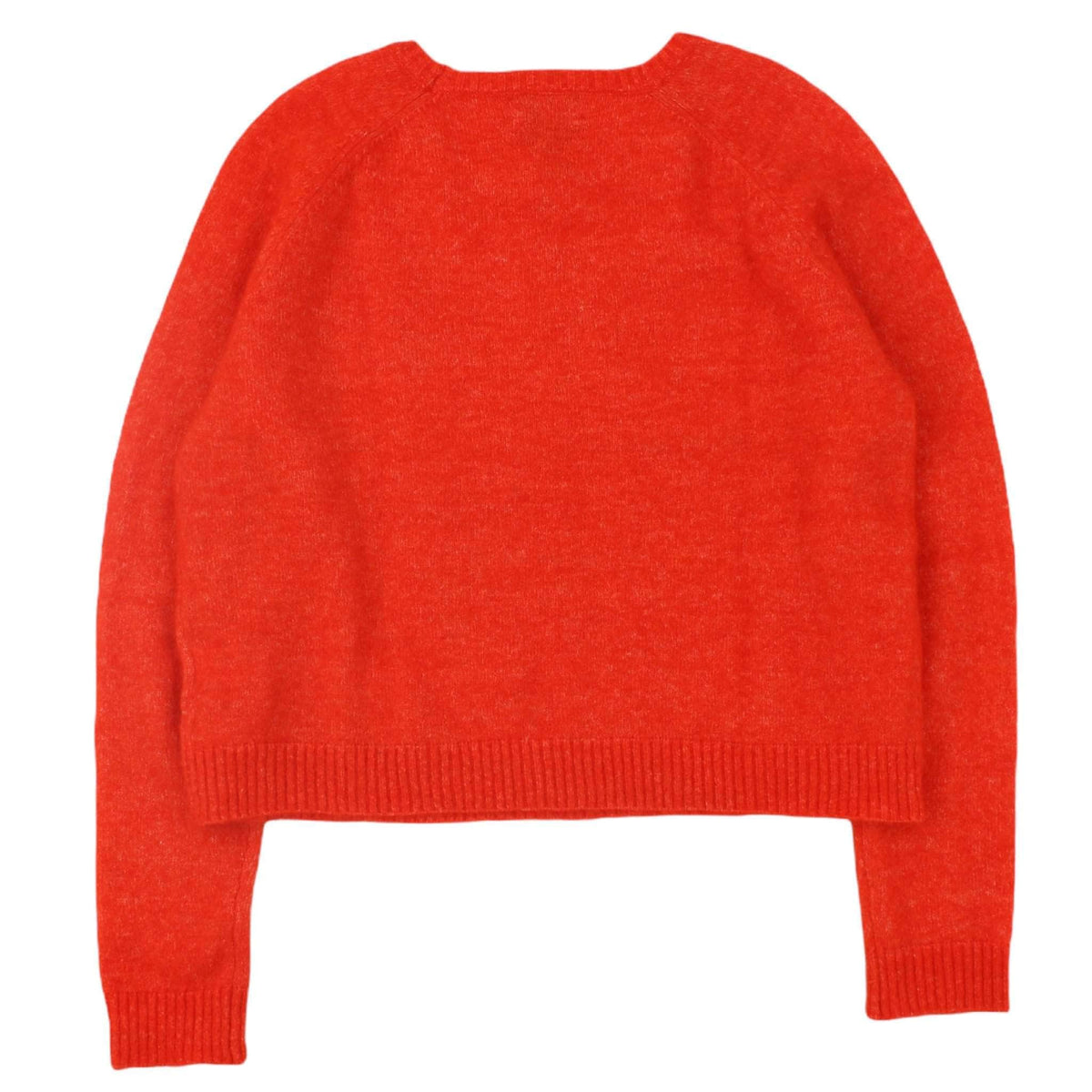 Hush Orange Fluffy Cropped Jumper