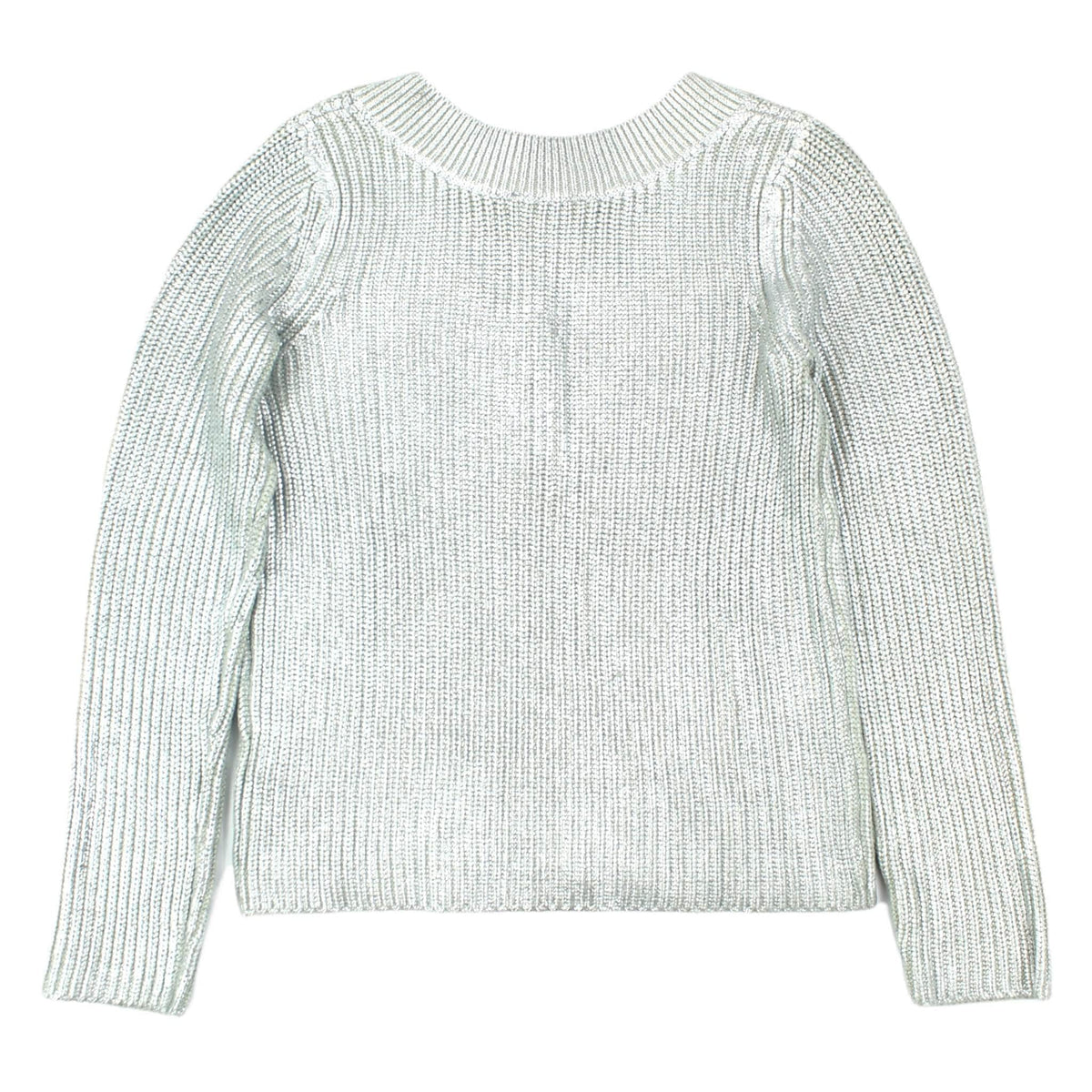 Hush Silver Metallic Chunky Knit Jumper
