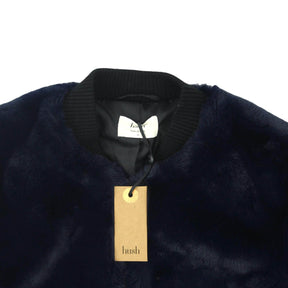 Hush Navy "Kanza" Faux Fur Bomber