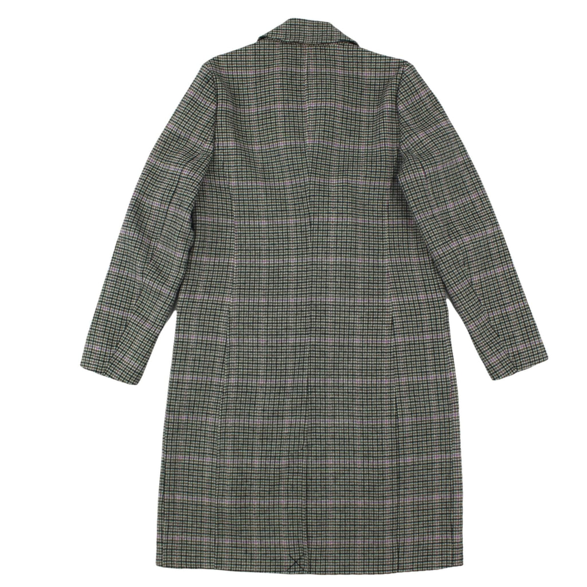Hush Brown Check Long Coat