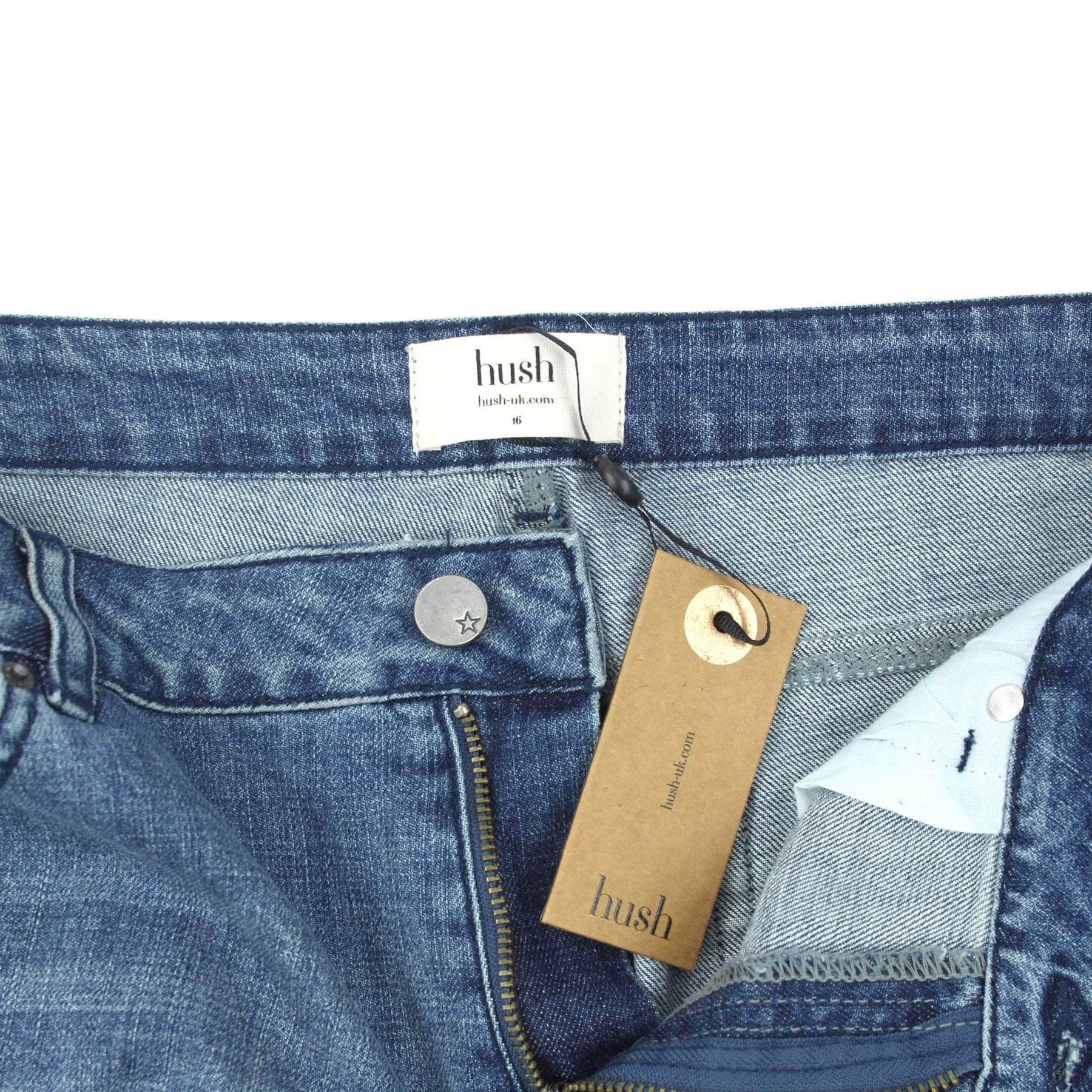 Hush Blue "Stevie" Denim Skinny Jeans