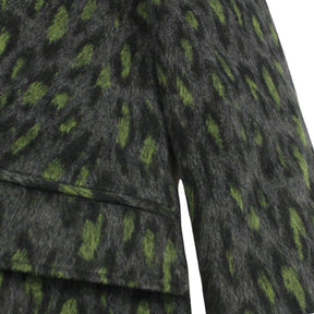 Hush Grey & Green Leopard Print Coat