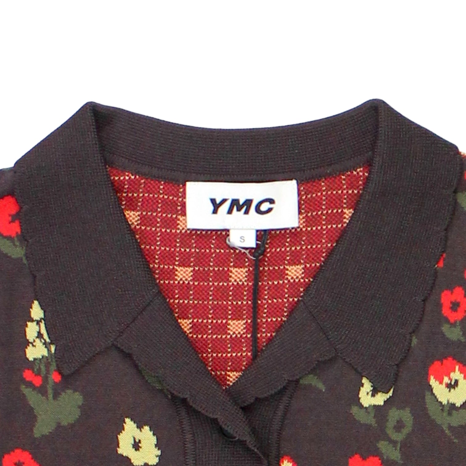 YMC Brown Floral & Check Gordon Top