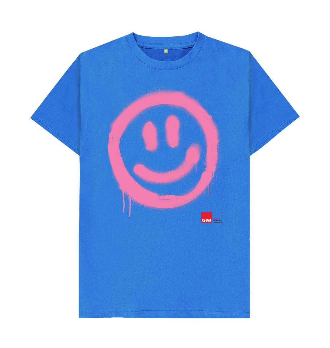 Bright Blue Smiley Face T-shirt