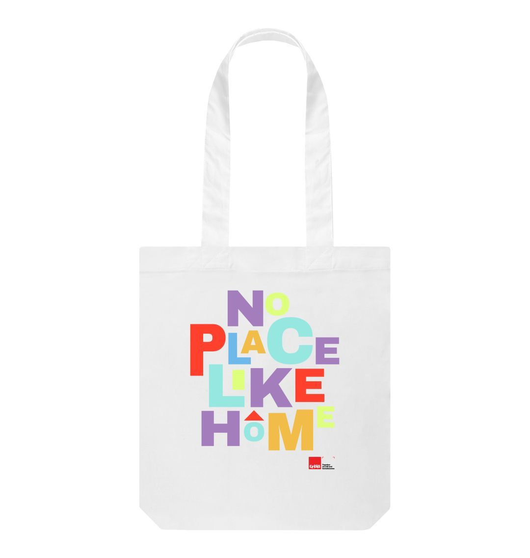 White No Place Like Home Tote Bag