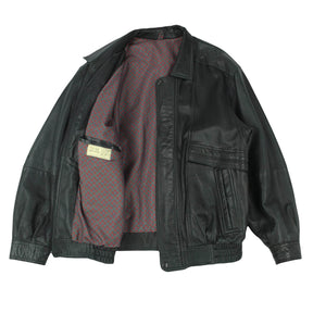 Vintage Turn Tannery Black Leather Jacket