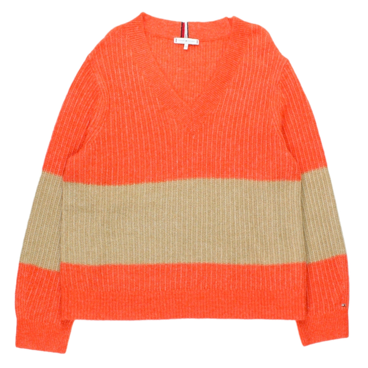 Tommy Hilfiger Orange Alpaca Jumper