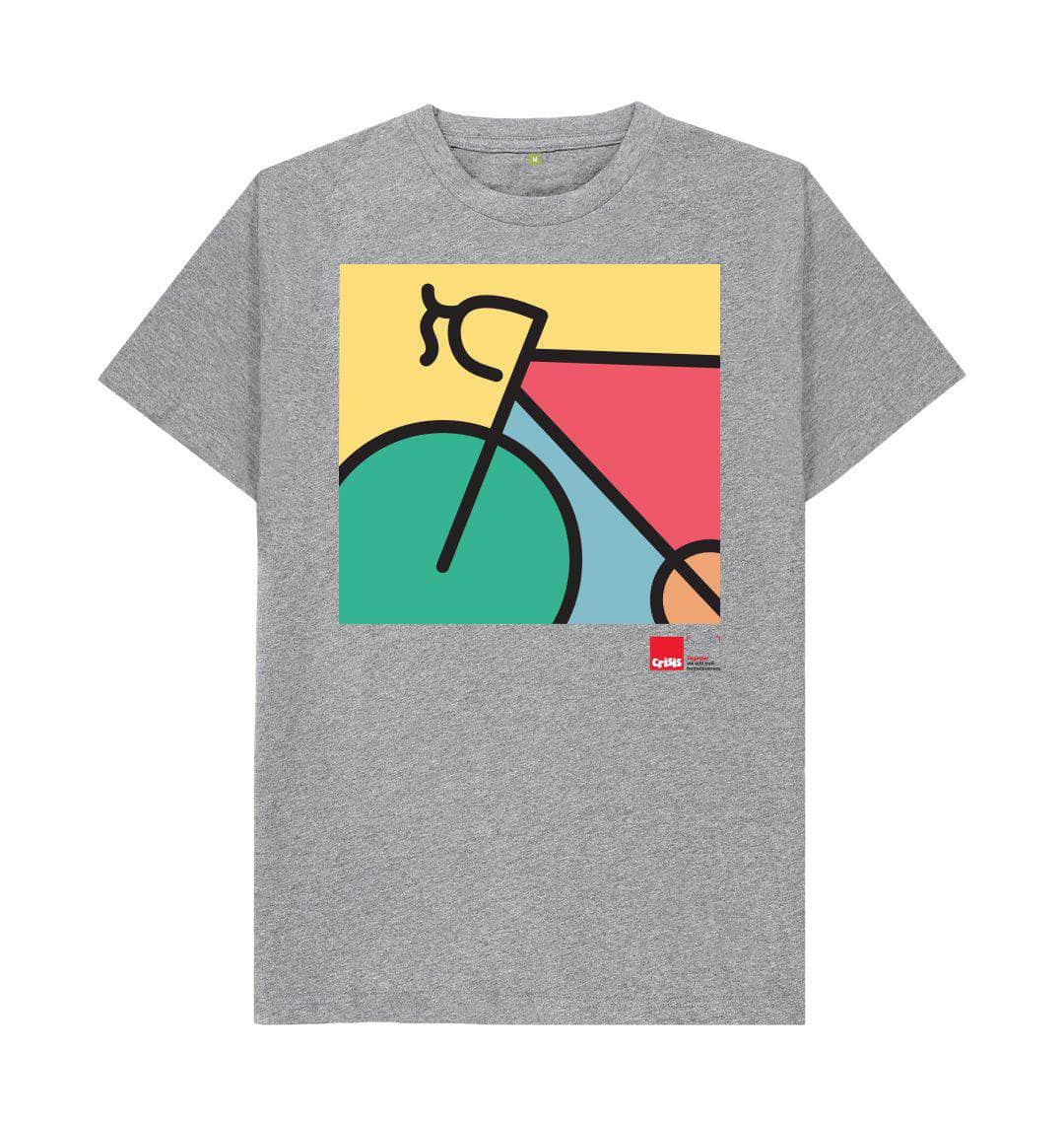 Athletic Grey Cycle for Crisis T-shirt