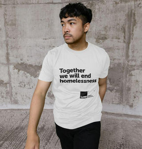 Together We Will End Homelessness White T-shirt