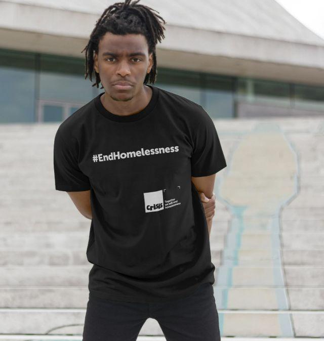 #EndHomelessness Black T-shirt