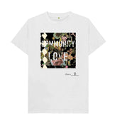 White Community Love Unisex T-shirt