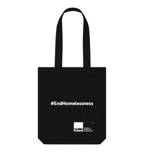 #EndHomelessness Black Tote Bag